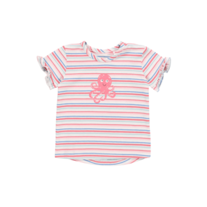 ESPRIT T-Shirt biela / ružová / dymovo modrá / rosé vyobraziť