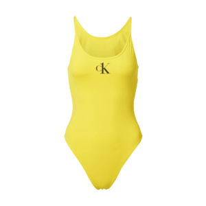 Calvin Klein Swimwear Jednodielne plavky žltá / čierna vyobraziť