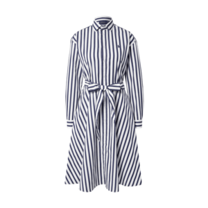 Polo Ralph Lauren Košeľové šaty 'ELA' biela / námornícka modrá vyobraziť