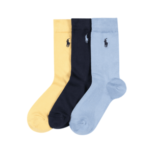 Polo Ralph Lauren Ponožky námornícka modrá / svetlomodrá / žltá vyobraziť