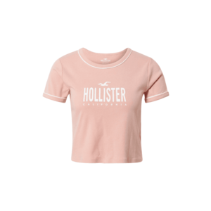 HOLLISTER Tričko ružová / biela vyobraziť