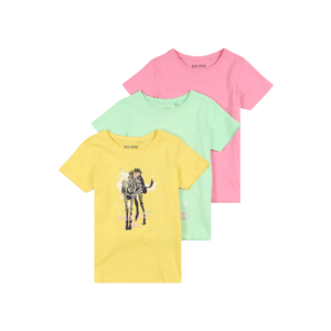 BLUE SEVEN T-Shirt žltá / svetlozelená / ružová / čierna / biela vyobraziť