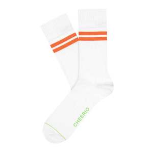 CHEERIO* Ponožky 'TENNIS TYPE' oranžová / biela vyobraziť