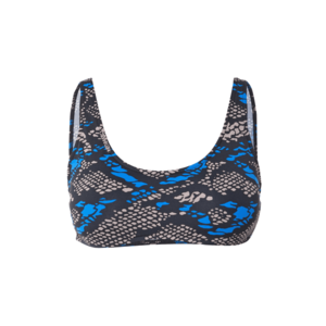Calvin Klein Swimwear Bikinový top čierna / béžová / modrá vyobraziť
