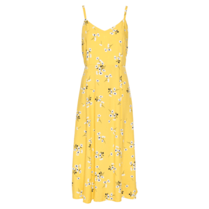 GAP Letné šaty žltá / biela / čierna vyobraziť