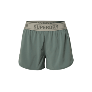 Superdry Športové nohavice zelená / svetlosivá / tmavosivá vyobraziť