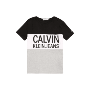 Calvin Klein Jeans Tričko čierna / sivá / biela vyobraziť