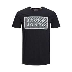 JACK & JONES Tričko 'Shawn' čierna / oranžová vyobraziť
