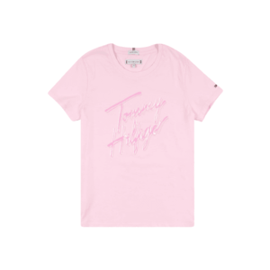 TOMMY HILFIGER Tričko ružová / ružová vyobraziť
