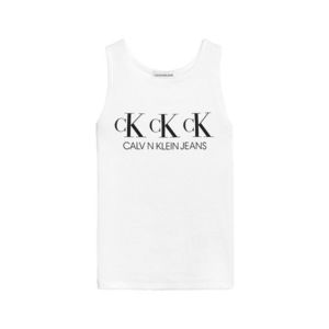 Calvin Klein Jeans Top biela / čierna vyobraziť