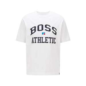 BOSS Casual Tričko 'Russell Athletic' biela / čierna / modrá / červená vyobraziť