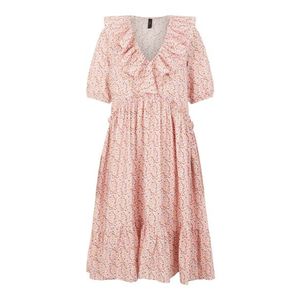 Y.A.S Košeľové šaty 'Ricca' ružová / tmavooranžová / opálová / biela / svetložltá vyobraziť