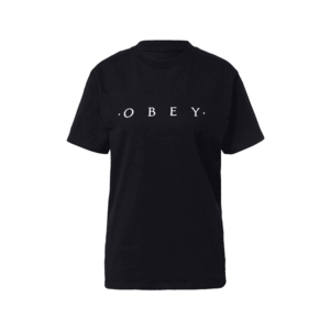 Obey Tričko 'NOVEL' čierna / biela vyobraziť