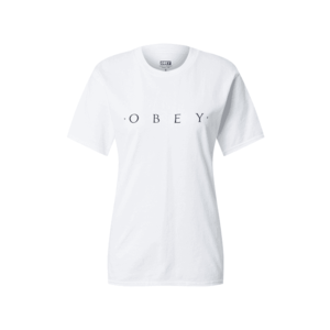 Obey Tričko 'NOVEL' biela / čierna vyobraziť