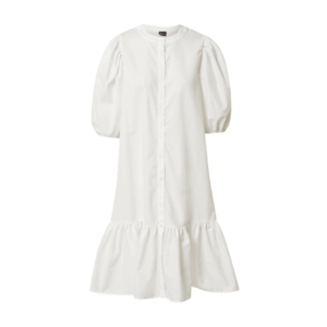 Gina Tricot Košeľové šaty 'Slogan' biela vyobraziť