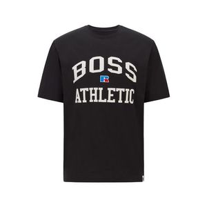 BOSS Casual Tričko 'Russell Athletic' čierna vyobraziť