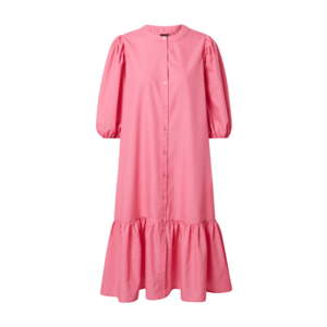 Gina Tricot Košeľové šaty 'Slogan' ružová vyobraziť