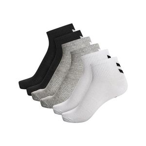 Hummel Športové ponožky 'Chevron' biela / sivá melírovaná / čierna vyobraziť