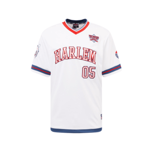 FUBU Sportshirt 'Harlem' biela / námornícka modrá / červená vyobraziť