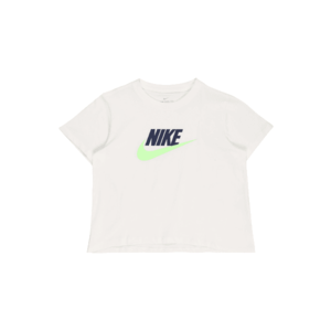 Nike Sportswear Tričko biela / námornícka modrá / kiwi vyobraziť