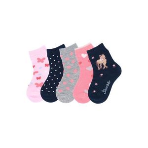 STERNTALER Ponožky svetloružová / námornícka modrá / sivá melírovaná / ružová vyobraziť