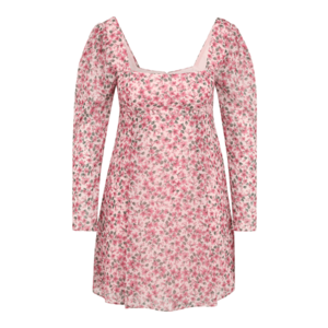 Forever New Petite Letné šaty 'Serenity' ružová / ružová / zelená vyobraziť
