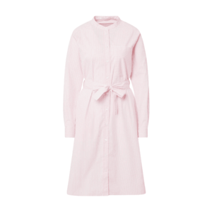 BOSS Casual Košeľové šaty 'Damona' ružová / biela vyobraziť