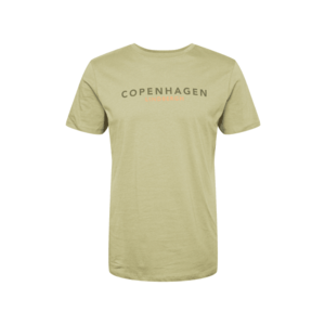 Lindbergh Tričko 'Copenhagen' oranžová / tmavozelená / olivová vyobraziť
