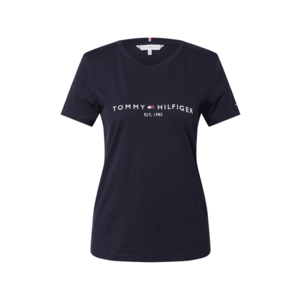 TOMMY HILFIGER Tričko čierna / biela / červená / tmavomodrá vyobraziť