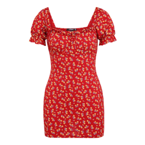 Missguided Petite Letné šaty červená / svetlomodrá / svetlooranžová vyobraziť
