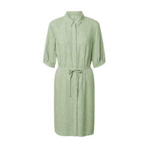 Another Label Košeľové šaty 'Sagine' pastelovo zelená / biela vyobraziť