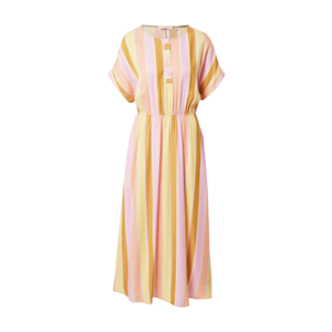 NÜMPH Košeľové šaty 'CAMELLIA' medová / svetlofialová / svetloružová / žltá vyobraziť