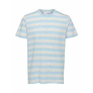 SELECTED HOMME Tričko modrá / sivá melírovaná vyobraziť