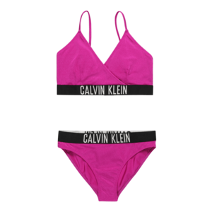 Calvin Klein Swimwear Bikiny fuksia / čierna / biela vyobraziť