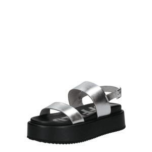 BUFFALO Remienkové sandále 'REZIA' strieborná vyobraziť