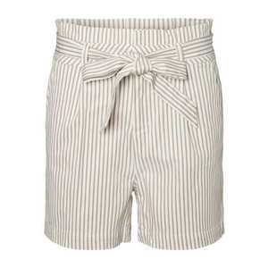 Vero Moda Petite Plisované nohavice 'Eva' biela / svetlobéžová vyobraziť