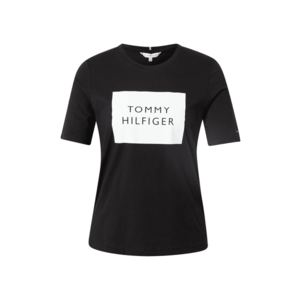 TOMMY HILFIGER Tričko čierna / biela / námornícka modrá / červená vyobraziť
