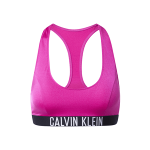 Calvin Klein Swimwear Bikinový top 'Intense Power' ružová / čierna / biela vyobraziť