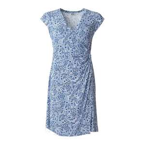 Indiska Letné šaty 'FERN' biela / nebesky modrá / dymovo modrá vyobraziť