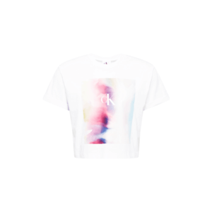 Calvin Klein Jeans Tričko 'PRIDE' biela / ružová / kráľovská modrá / svetlomodrá vyobraziť