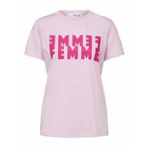 SELECTED FEMME Tričko ružová / ružová vyobraziť