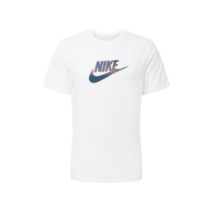 Nike Sportswear Tričko biela / tmavomodrá / tmavofialová vyobraziť