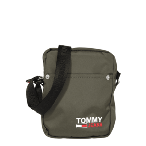 Tommy Jeans Taška cez rameno 'Campus' kaki / biela / červená vyobraziť