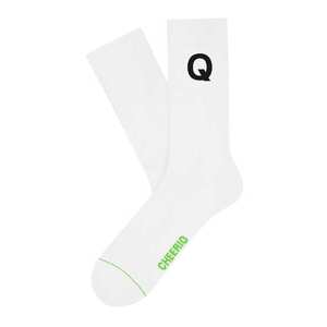 CHEERIO* Ponožky 'Alphabest Q' biela vyobraziť