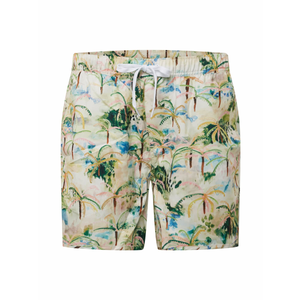 DEDICATED. Plavecké šortky 'Sandhamn Tropics' béžová / zelená / ružová / svetlomodrá vyobraziť