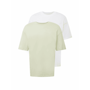 JACK & JONES Tričko biela / pastelovo zelená vyobraziť