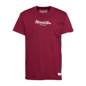 Mitchell & Ness Tričko 'PINSCRIPT' burgundská / biela vyobraziť