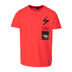 Hailys Men Tričko 'Flash' červená / čierna vyobraziť