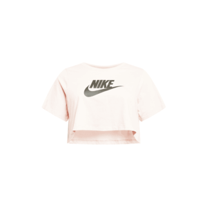 Nike Sportswear Tričko ružová / čierna vyobraziť