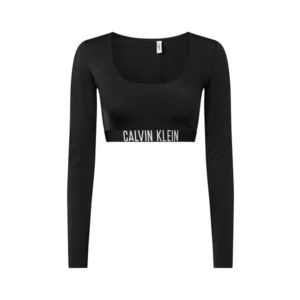 Calvin Klein Swimwear Bikinový top 'Intense Power' čierna / biela vyobraziť